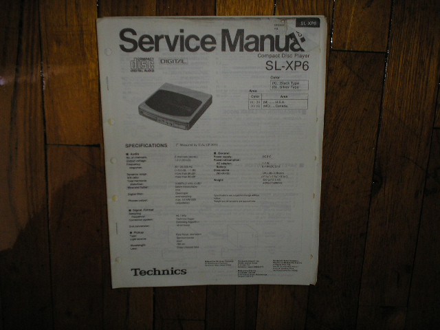 SL-XP6 CD Player Operating Manual