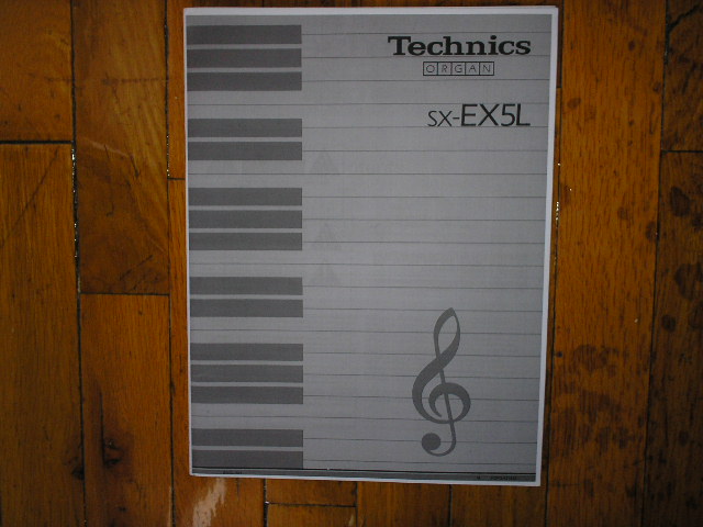 SX-EX5L Electric Organ Operating Instruction Manual. 