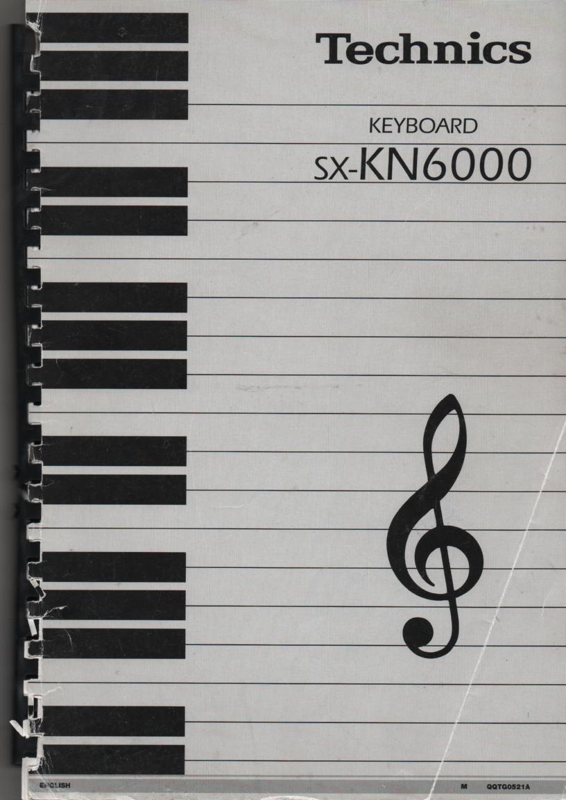 SX-KN6000 Operating Instruction Manual