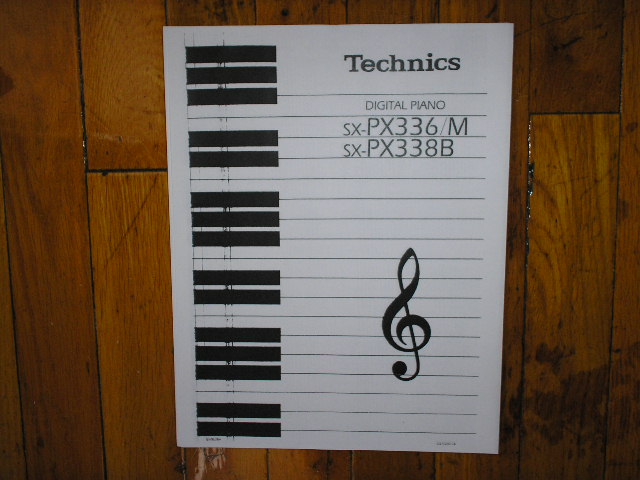 SX-PX336 SX-PX336M Keyboard Operating Instruction Manual