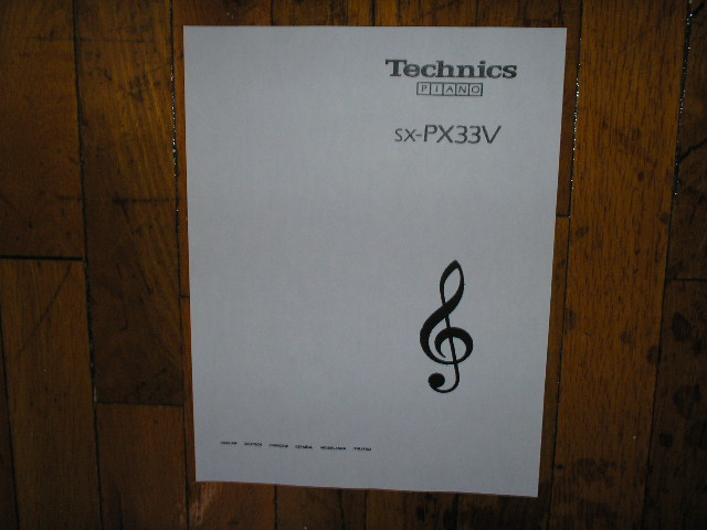 SX-PX33 SX-PX33V Organ Keyboard Operating Instruction Manual