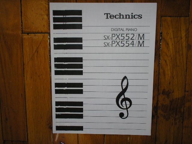 SX-PX552 SX-552B Keyboard Operating Instruction Manual