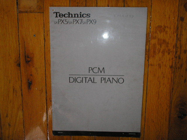 SX-PX7 PCM Digital Piano Operating Instruction Manual. 