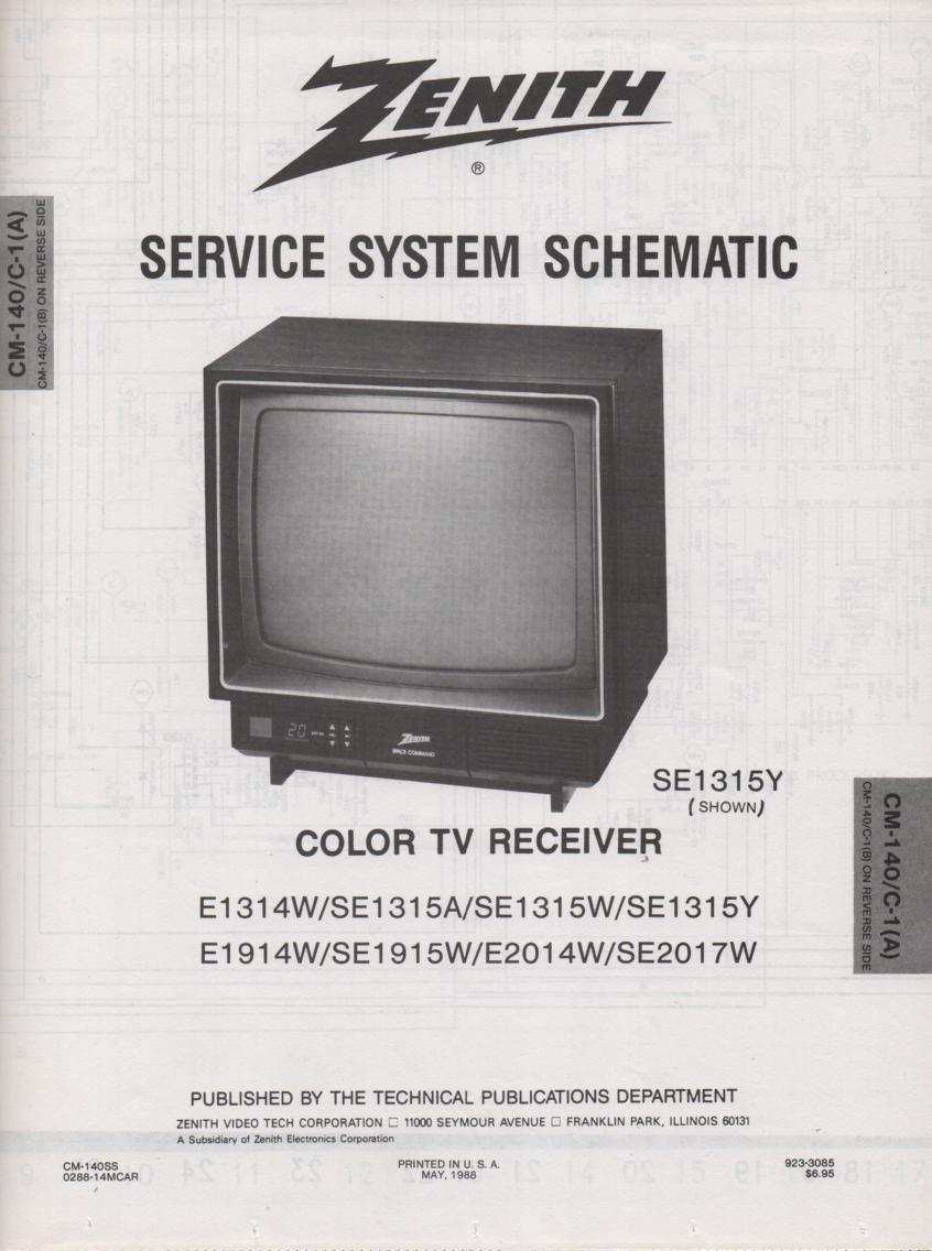 E1314W TV Schematic 


     