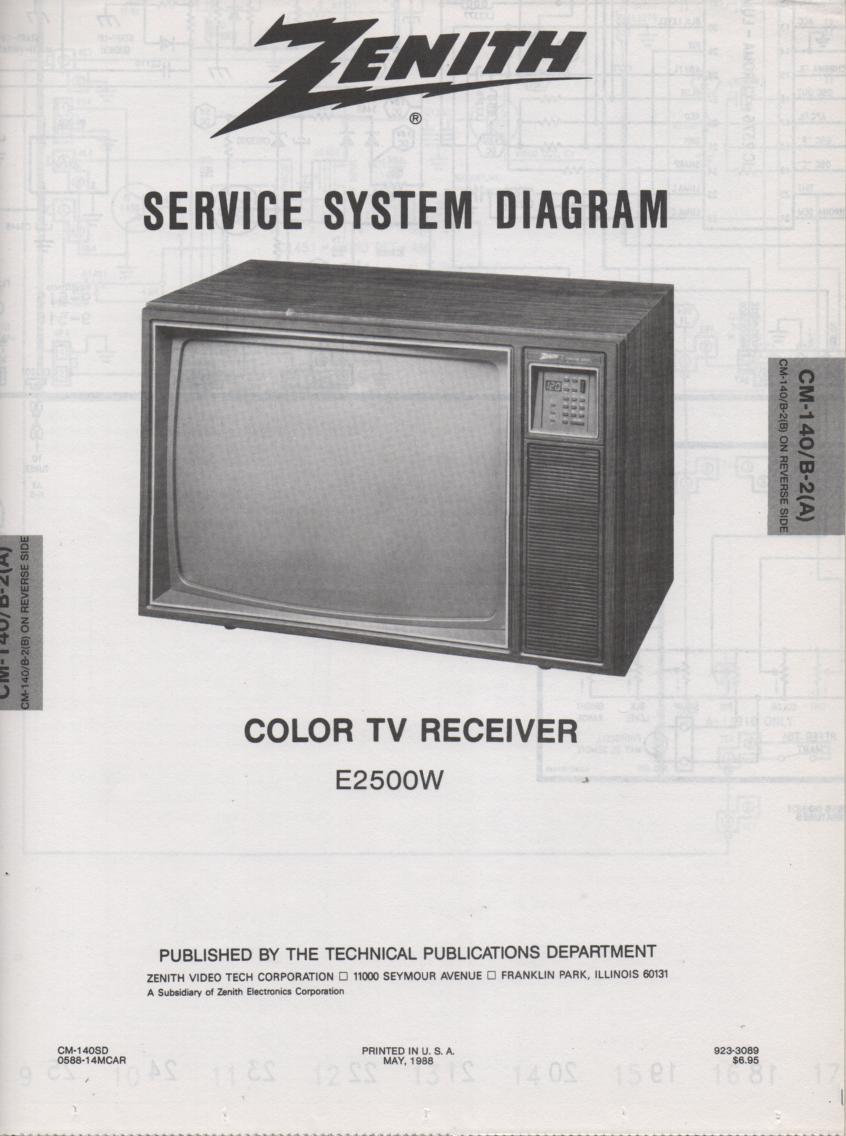 E2500W TV Schematic ..   