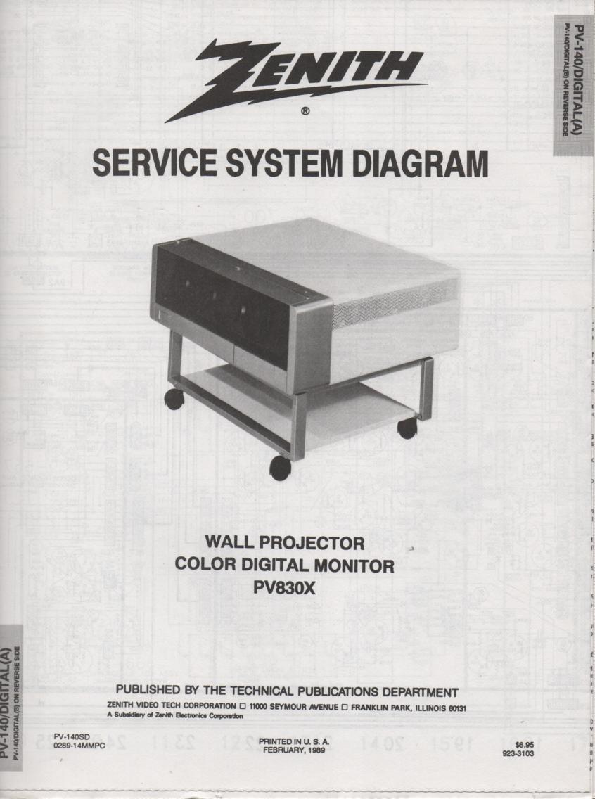 PV830X TV Schematic .. 