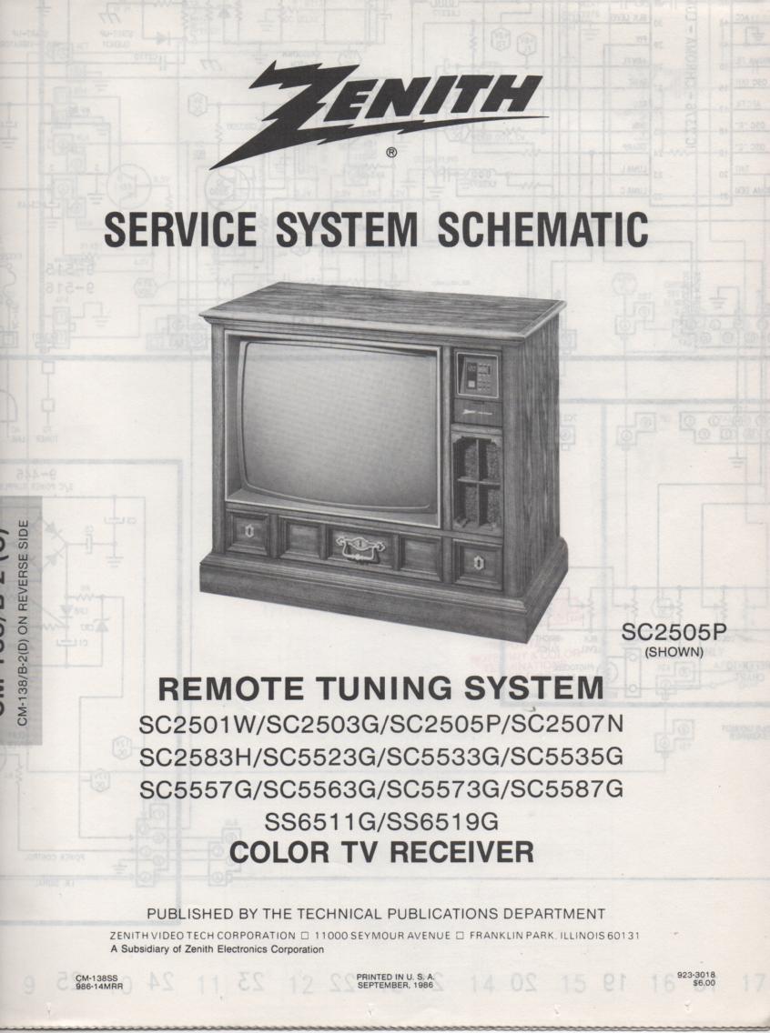 SC2501W TV Schematic .. 
