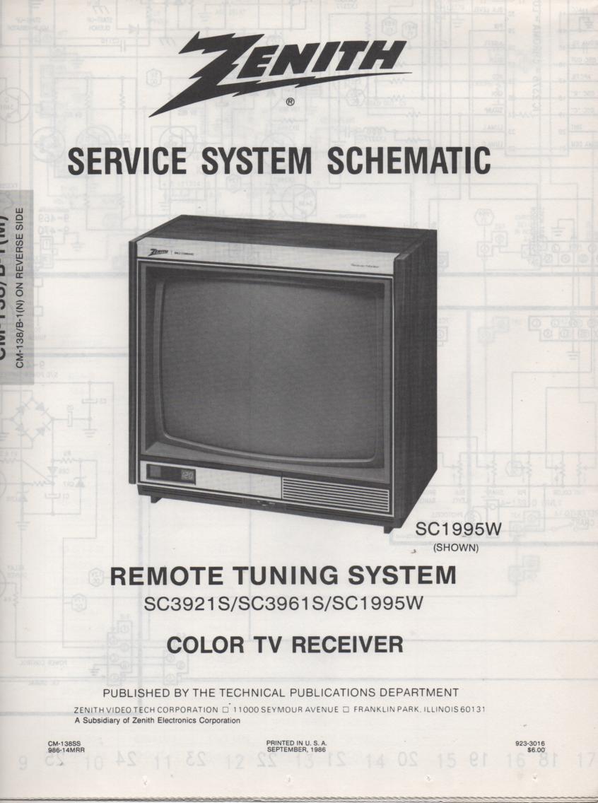 SC3921S TV Schematic ..  